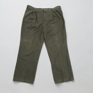 VTG 90s OshKosh B'gosh Olive Green Pleated Chino Pants Mens 40x30 Gorpcore